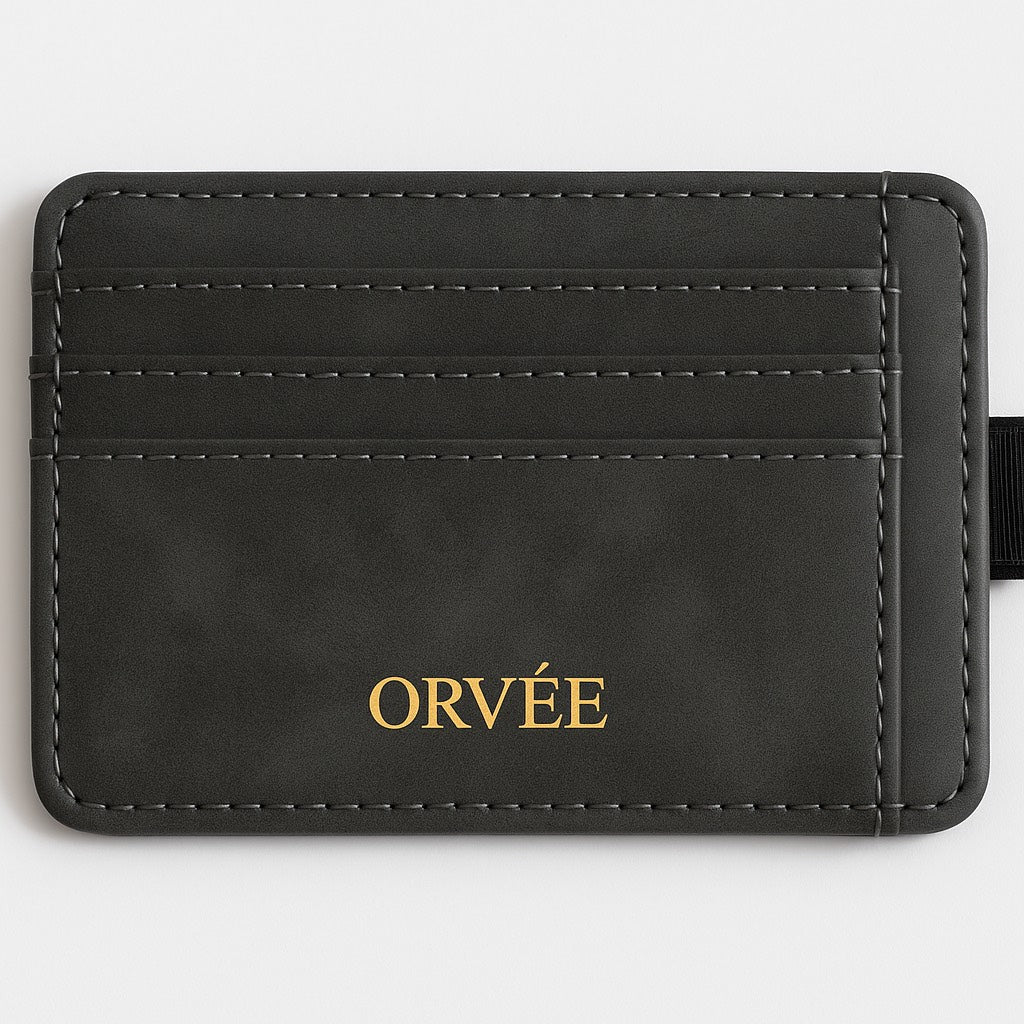 Orvée classic card holder in Graphite Grey